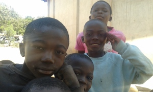Four of the street kids who come to the Day Centre